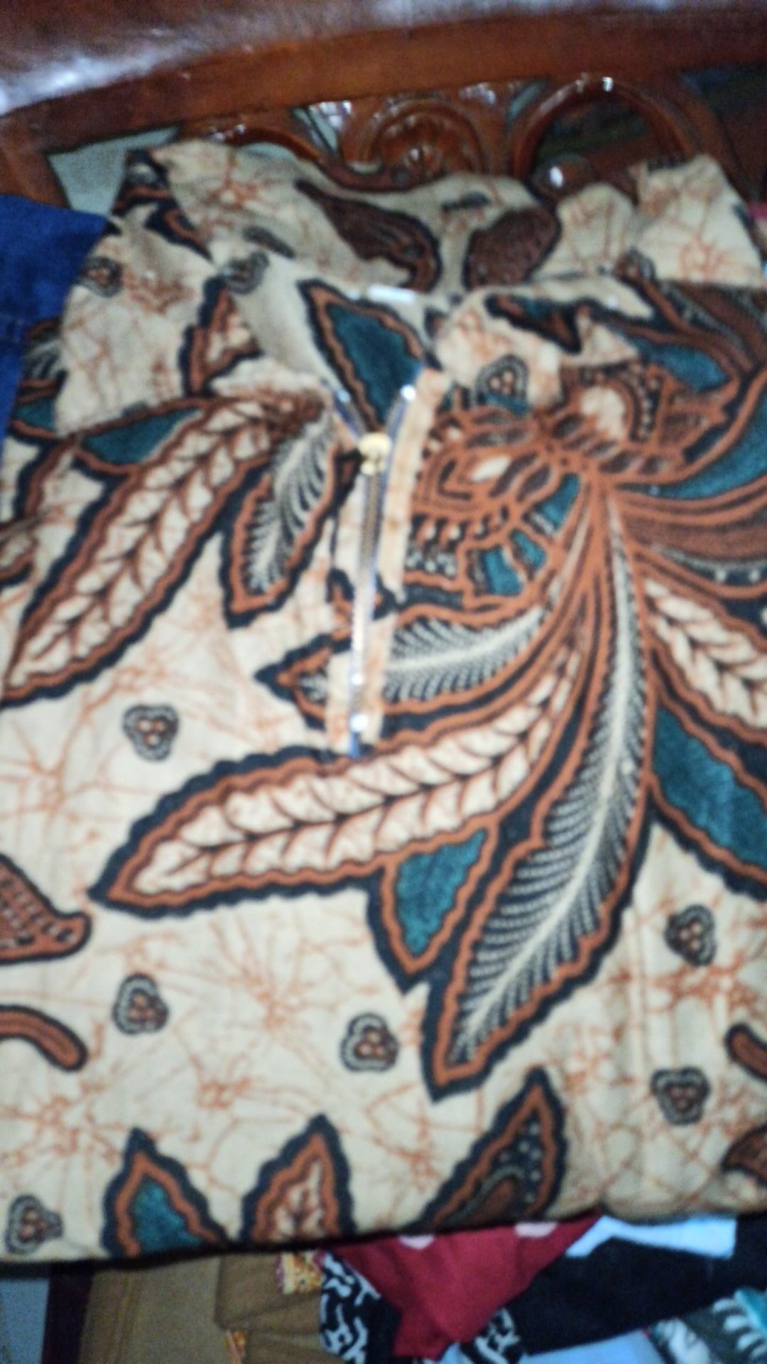 Tunik Latansa Genes Jumbo Batik Modern Big Size Sogan Muslim Kantor