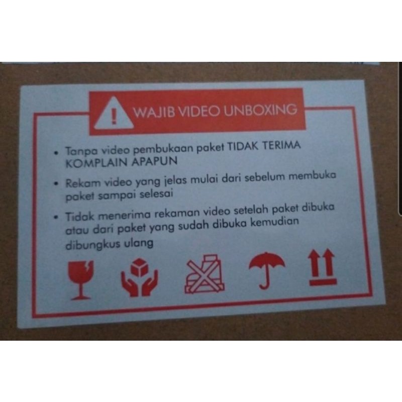

STIKER CROMO VIDEO UNBOXING PAKET 9X5,5cm