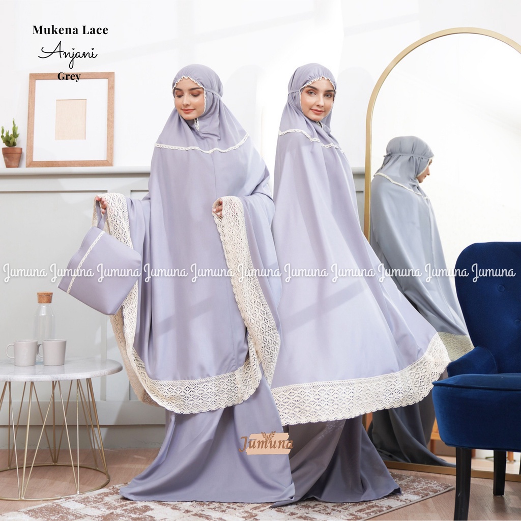 Jumuna - Mukena Dewasa Lace Motif Anjani