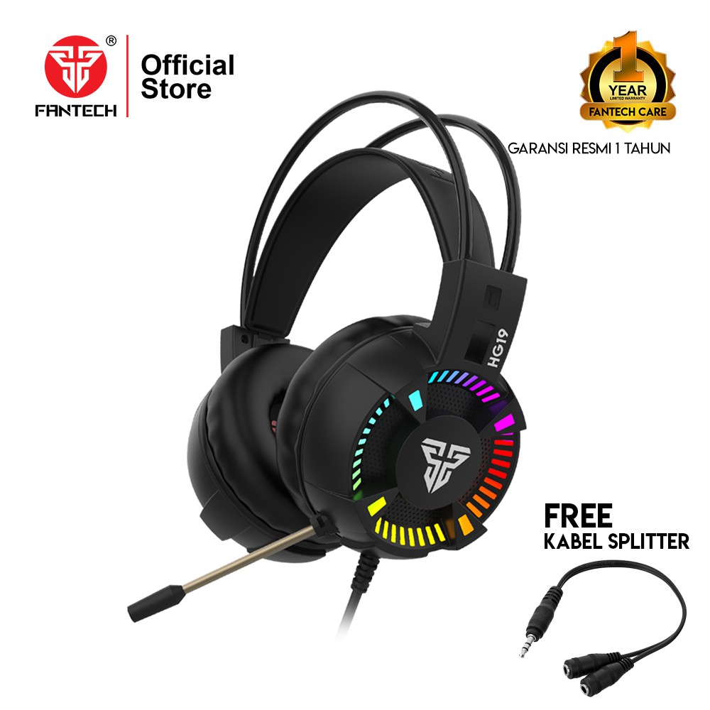  Fantech  IRIS HG19 3 5mm Headset Gaming RGB Shopee Indonesia 