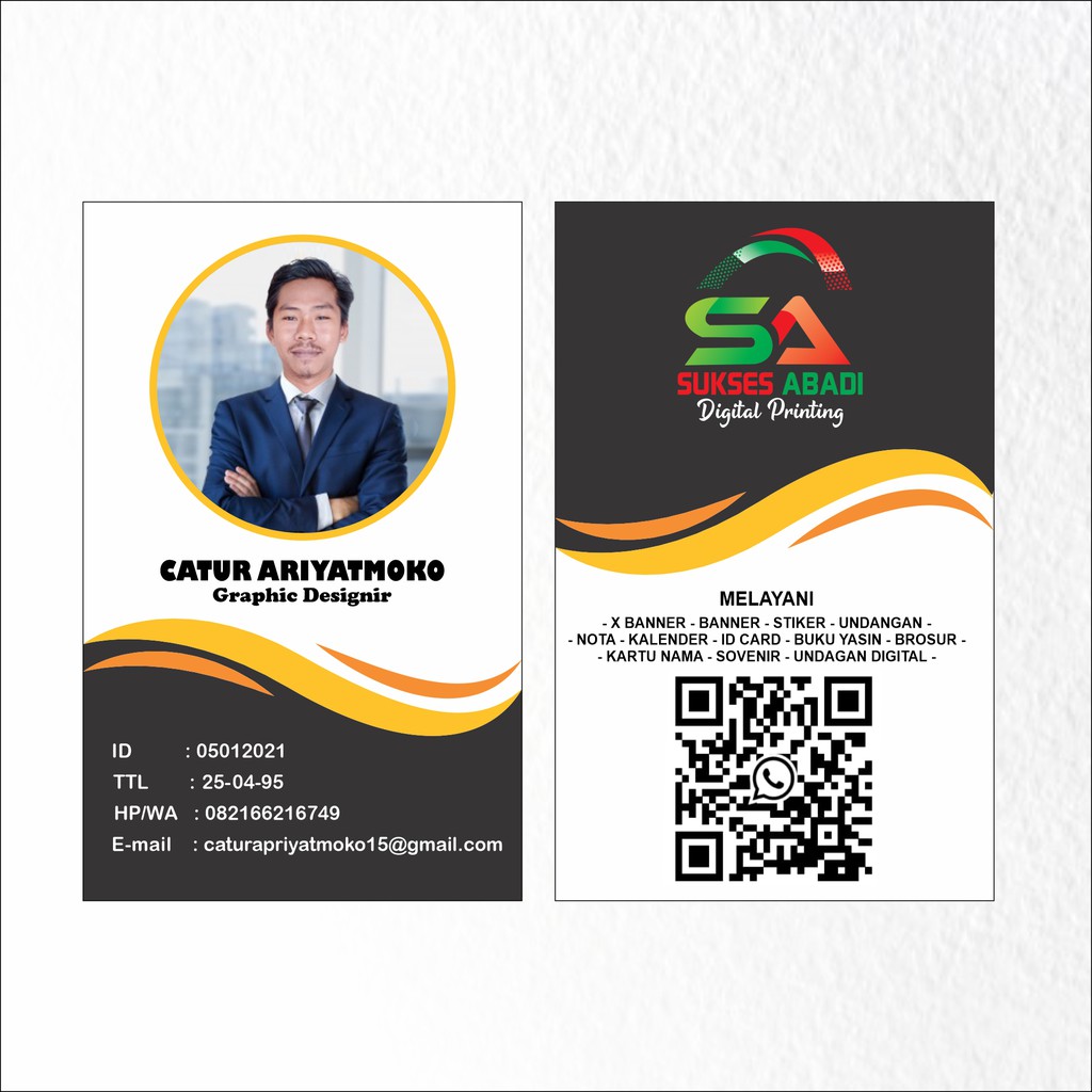 Jual Desain kartu nama dan ID Card murah | Shopee Indonesia