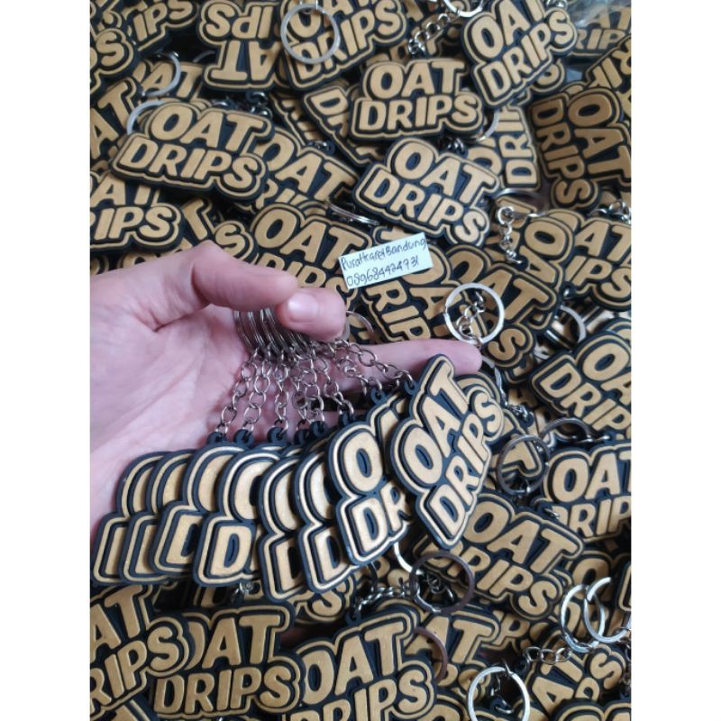Pesanan Cust Gantungan kunci karet custom rubber keychain 100pcs