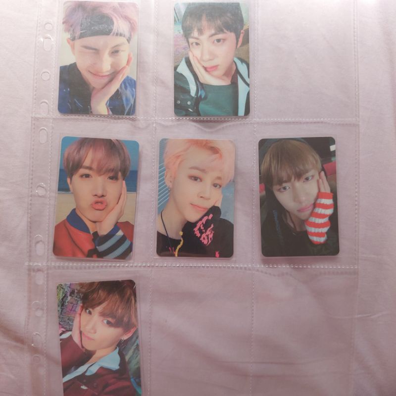 Photocard BTS namjoon seokjin jhope jimin taehyung jungkook YNWA