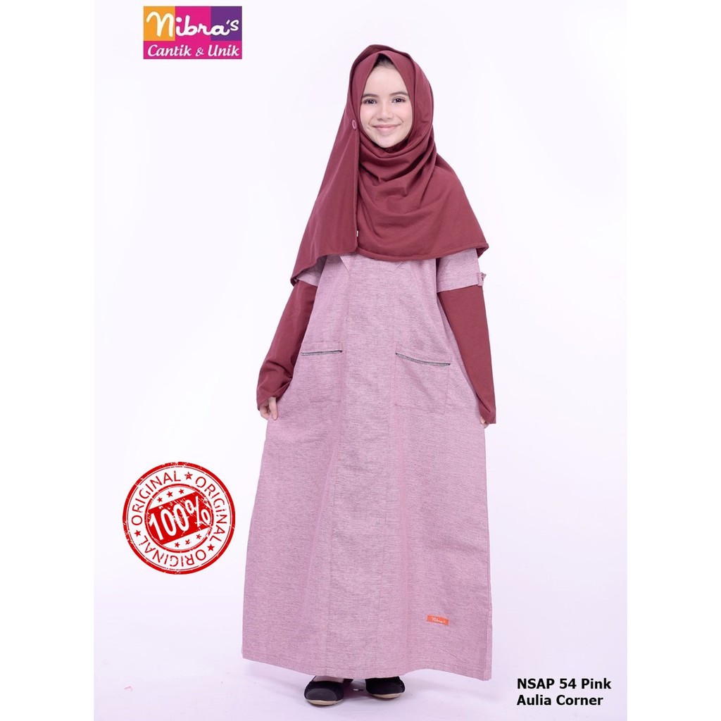TERBARU Baju Anak Anak Perempuan Nibras NSAP 54 Pink