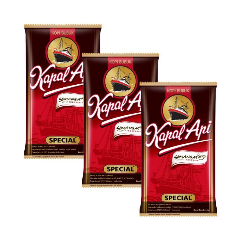 

Kapal api 60 gram isi 10 sachet besar