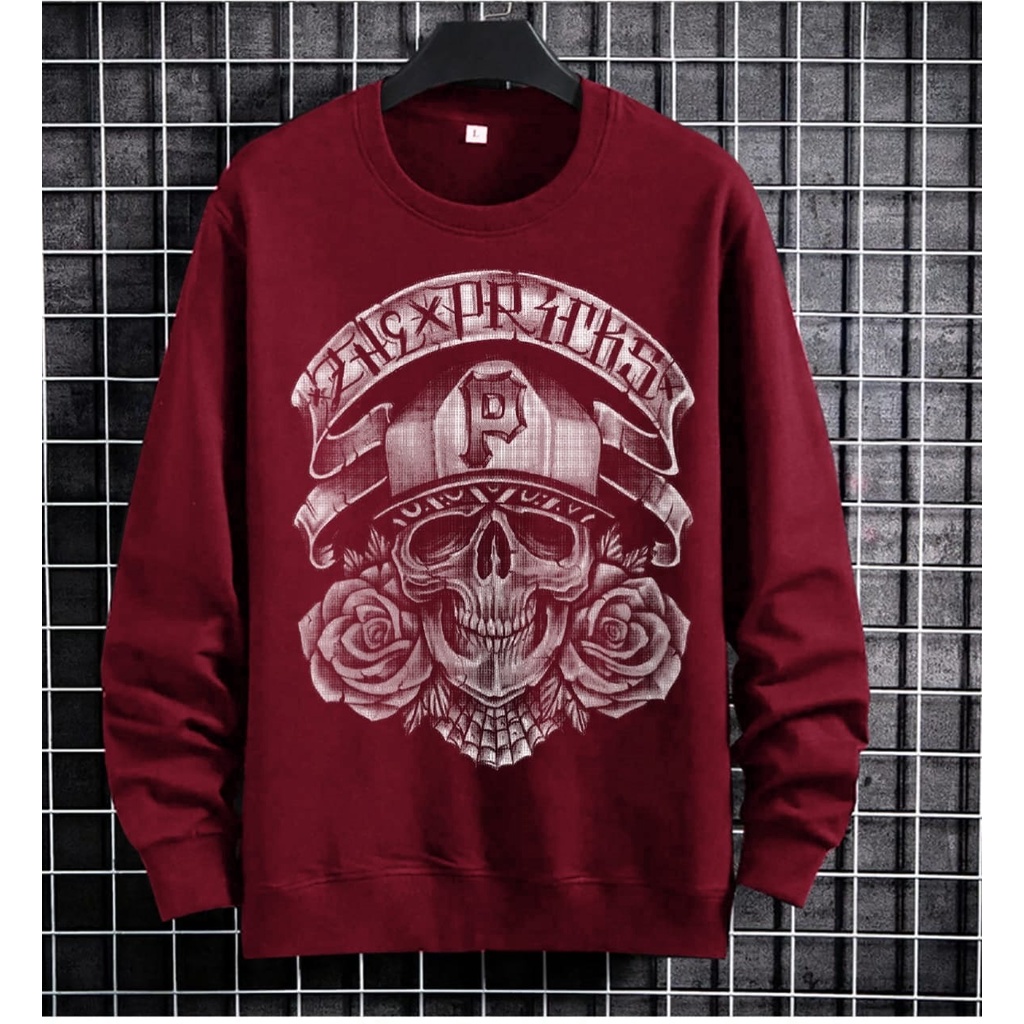 COD/ARPIOSSHOP - BAJU PRIEKSKULL - SWEATSHIRT PRIA / SWEATER KEREN MODEL KEKINIAN