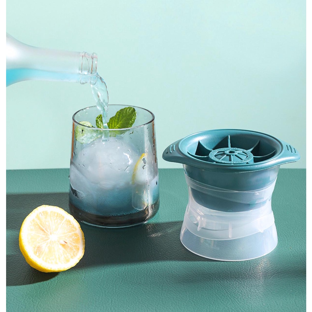 UNNISO - Cetakan Es Batu Silicone Whiskey Ice Ball Maker