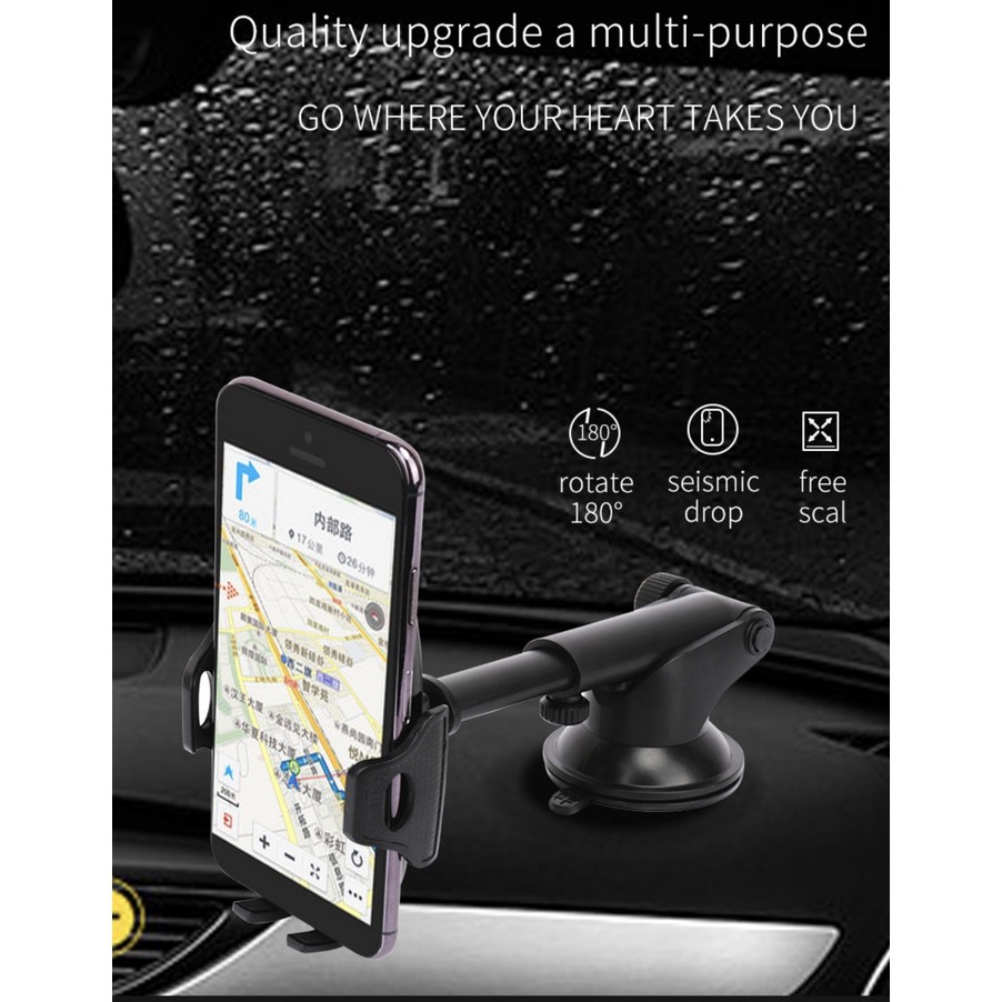 BM-W05 HANDPHONE CAR HOLDER / WINDOW PHONE HOLDER / DUDUKAN HP