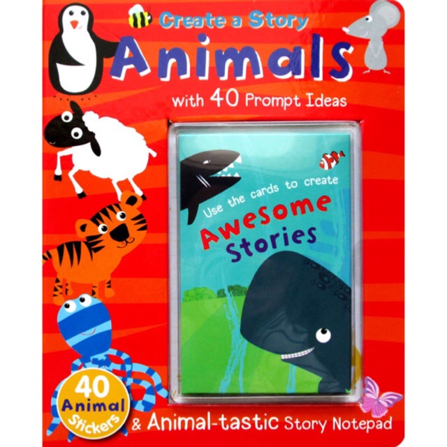 

Create a Story Animals with 40 Prompt Ideas and 40 Animal Stickers