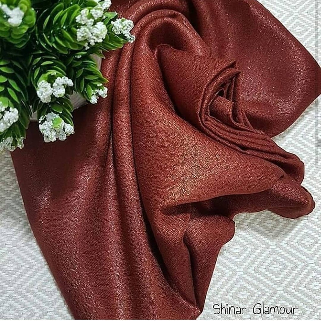 SHINAR GLAMOUR ANSANIA PREMIUM Kerudung Segi Empat-Merah Bata