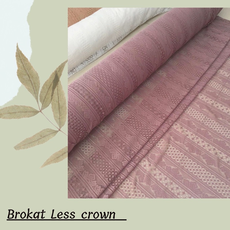 Kain brgkat less crown warna dusty purple