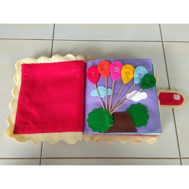 My Busy Book/buku edukasi anak dari kain flanel