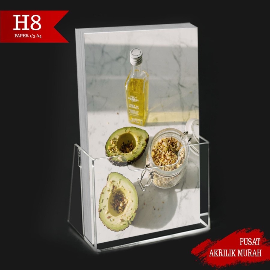 

Tempat brosur custom model gantung uk. 1/3 A4