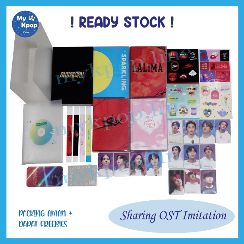 READY Sharing OST Imitation Shax Sparkling Tea Party Lalima Binder PC Holo PB Junyoung Jiso Jiyeon Y