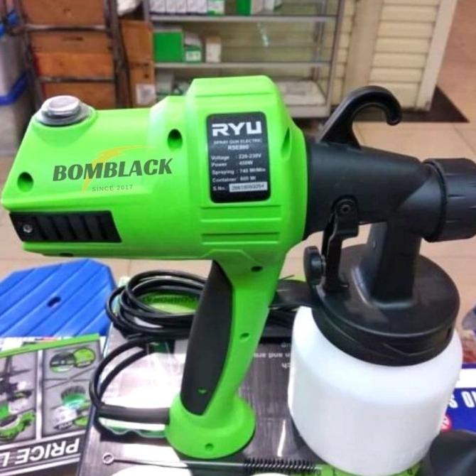 Spray Gun Electrik RYU RSE 800 Semprotan Cat Tembok Paint Zoom Listrik
