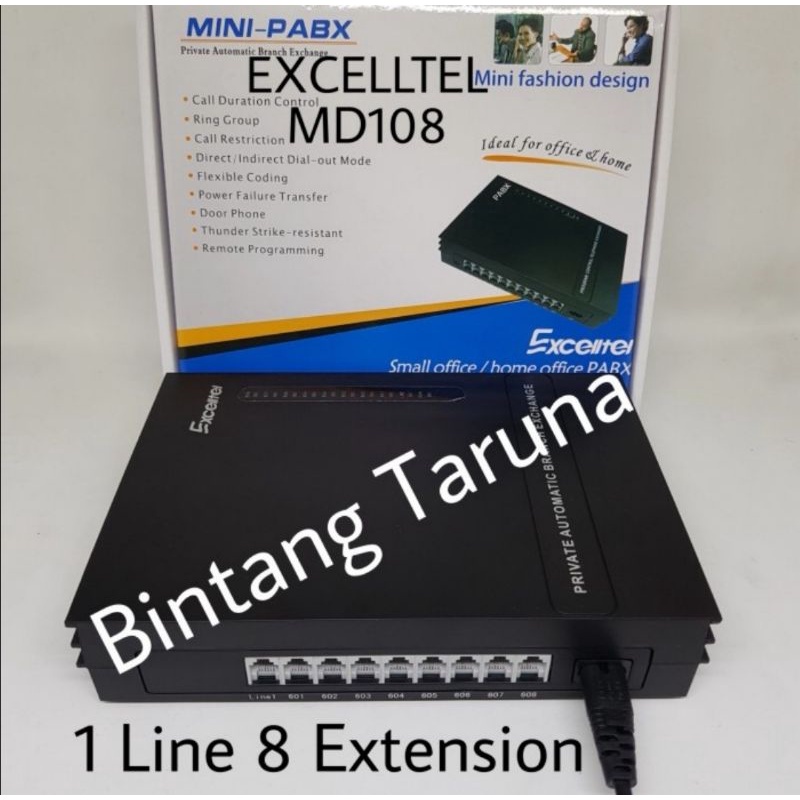 Mini Pabx Excelltel MD108 Pabx 1 line 8 ext Pabx Excelltel MD-108 ORI