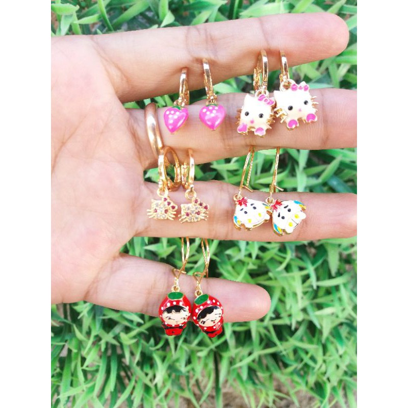 Anting anak Lapis emas / imitasi