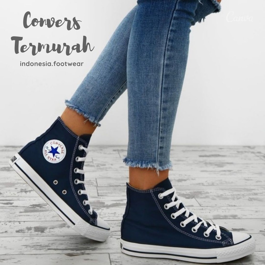 [BAYAR DI TEMPAT] SEPATU SNEAKERS ALL STAR CLASIC HIGH KANVAS PREMIUM GRADE ORIGINAL TERMURAH