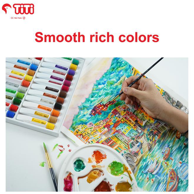 

Acrylic Color / Cat Akrilik Titi Ac-12Ml-18 / 18 Warna / Colors Best Seller