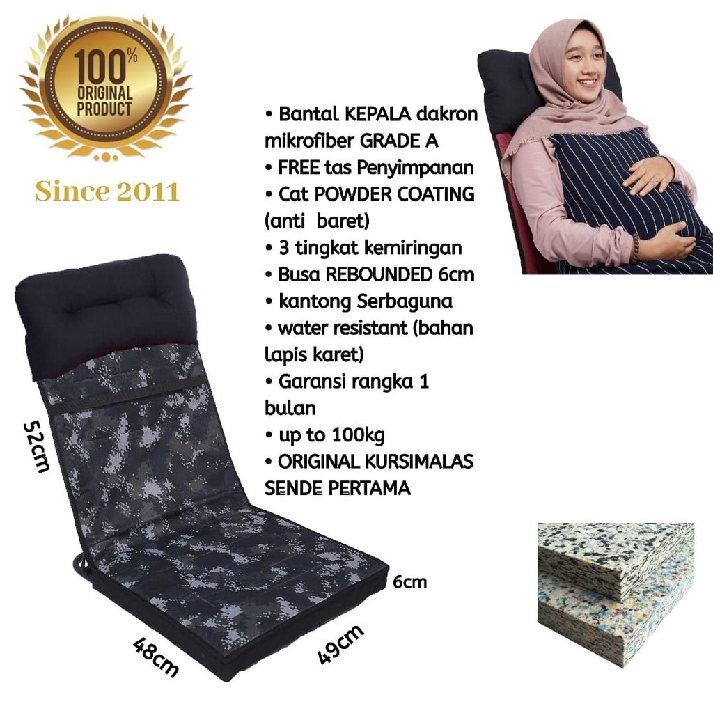  Premium Kursi  Lesehan Lipat Bantal Portable Model 