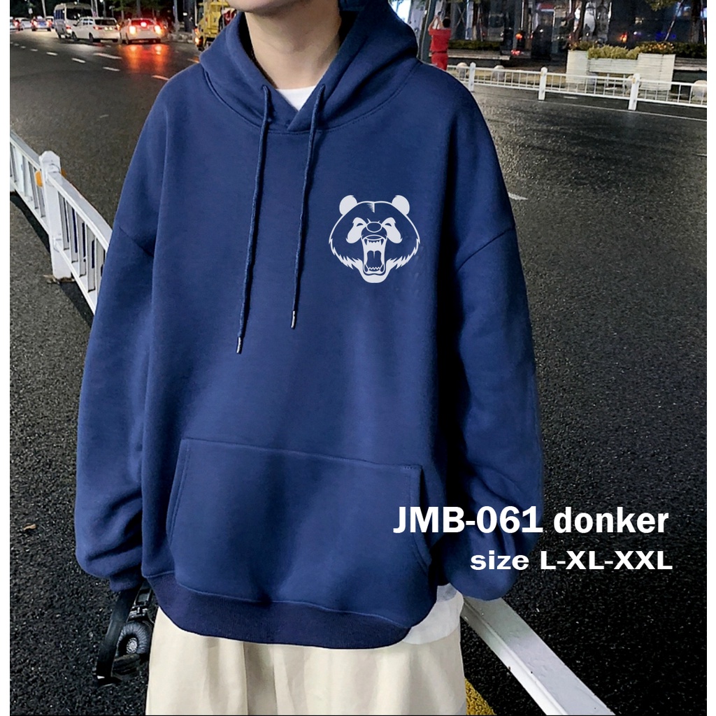 AA1 - Hoodie Fleece Oversize Jumbo Pria