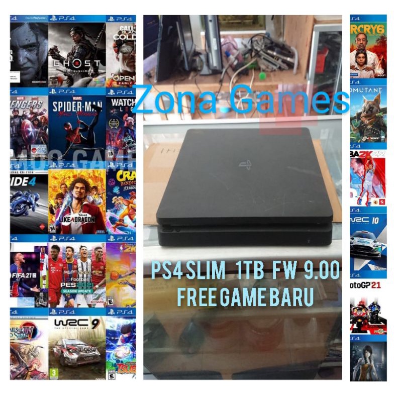 Playstation 4 Slim 1TB/ 500gb Cfw PS4 HEN Cfw 500gb bisa request game