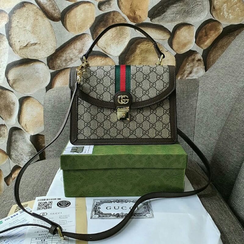 Gucci Ophidia Web Top handle small Bag AP651055 (Pls baca deskripsi lengkap)