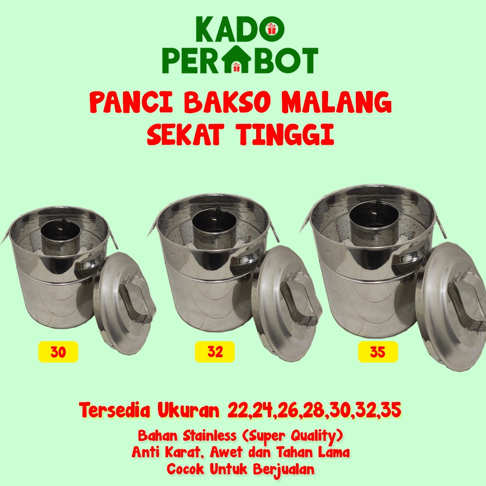 panci bakso malang 30- panci sekar dagang baso arema - panti pentol- GOJEK GRAB ONLY