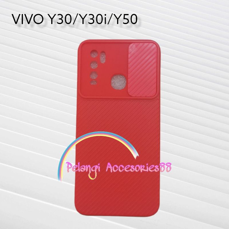 CASE VIVO Y30 / Y30i / Y50 SOFTCASE SLEDING WARNA WARNI NON SLOT CARD