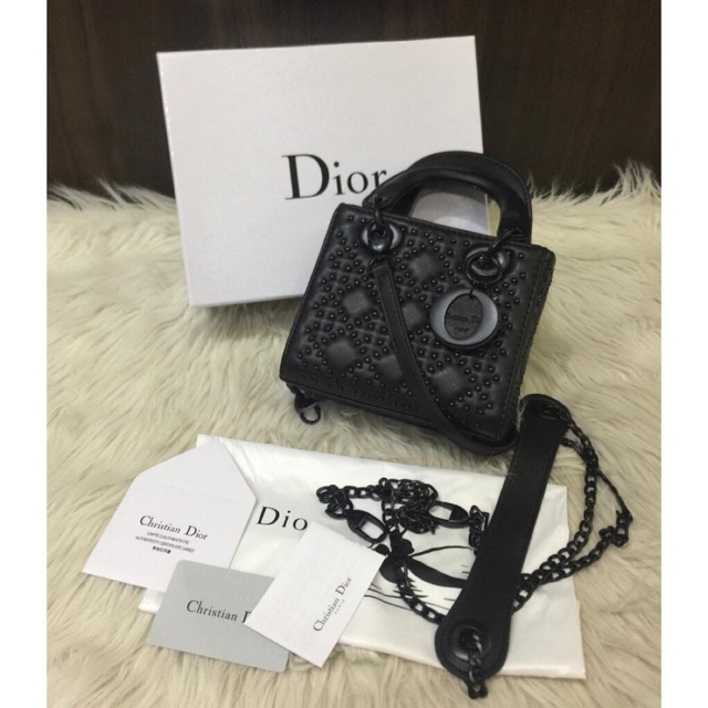 Tas Lady Dior Ultra Black Mini New