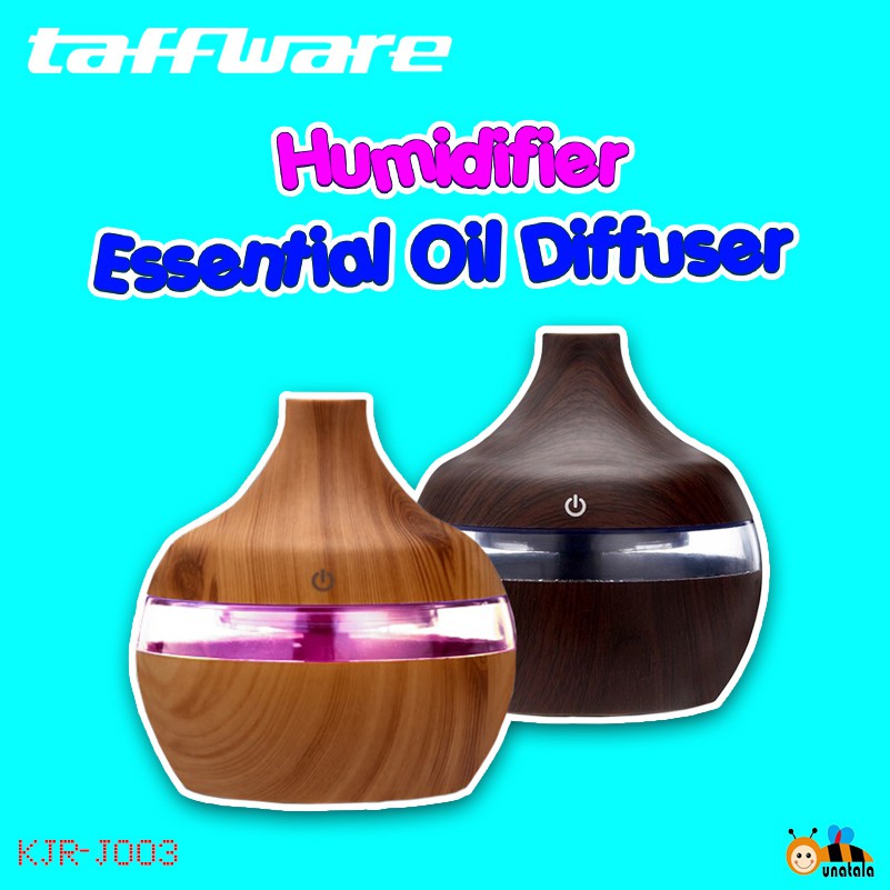 Humidifier Taffware HUMI KJR-J003 Ultrasonic Aromaterapi 300ml Warna Kayu