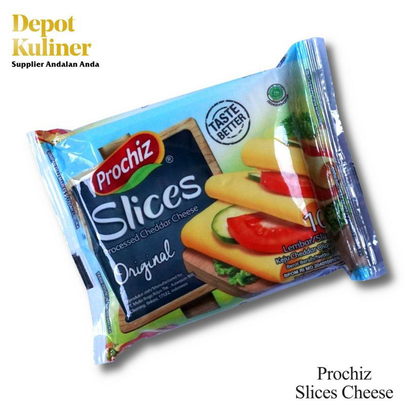 Keju Prochiz Original Slices isi 10 lembar/ Keju Slice/ Keju Lembaran