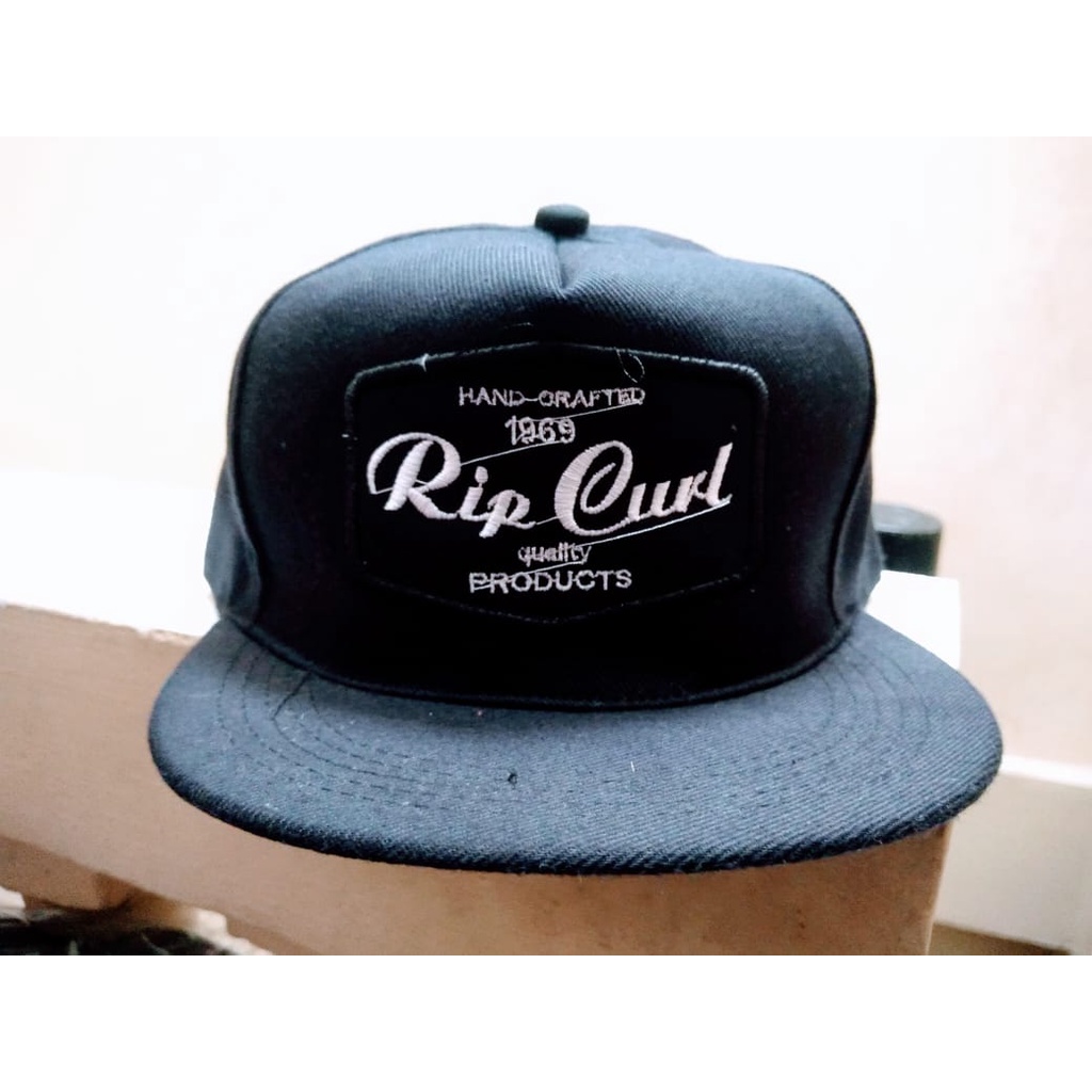 Topi Ripcurl Snapback full black / Topi Hip hop