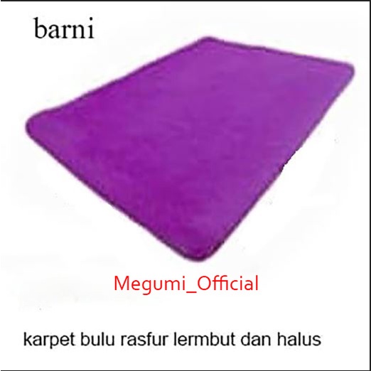 Karpet bulu 100x150x2cm polyfoam-barni