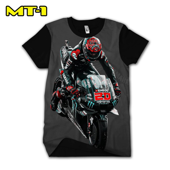 Kaos Motor GP Fabio Quartararo Baju El Diablo Balap Motor