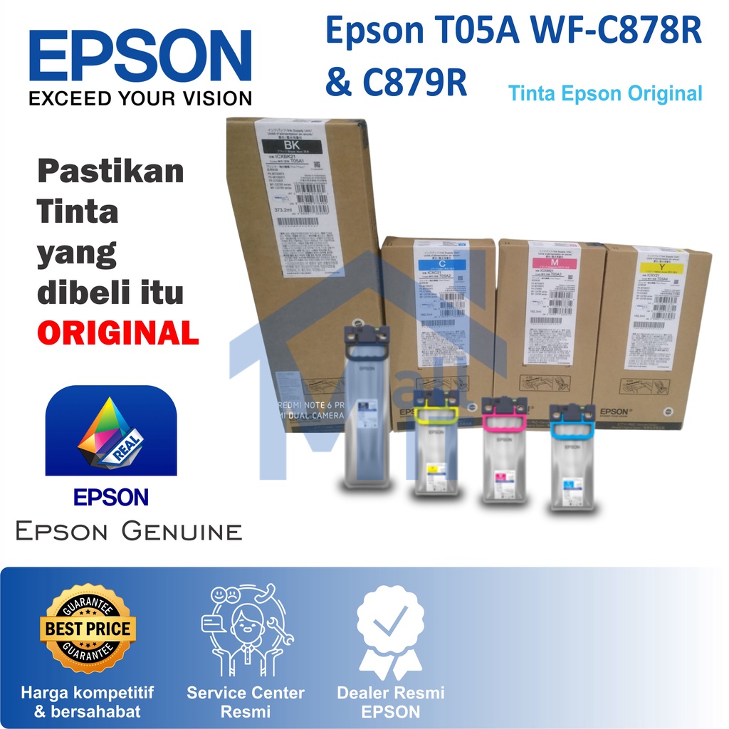 TINTA CATRIDGE EPSON WFC-878R 878R T05A 05A T05A1 T05A2 T05A3 T05A4