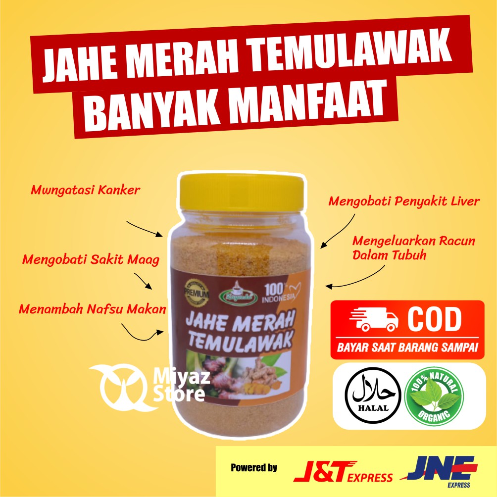 

Jahe Merah Temulawak Bubuk Original Asli 200 Gram