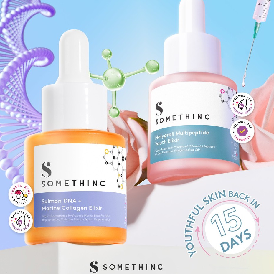 [ SALE ] SOMETHINC SALMON DNA + MARINE COLLAGEN &amp; HOLYGRAIL MULTIPEPTIDE ELIXIR Serum Anti Aging