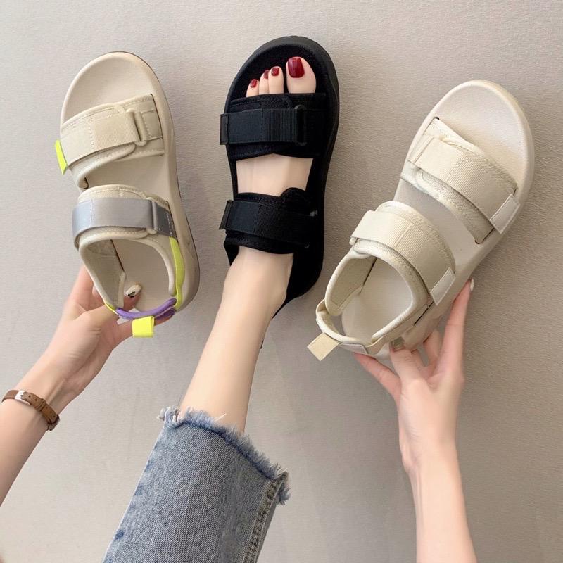 Kano style Sandal Double Strap Fashion Import Sandal Fashion Wanita Terbaru