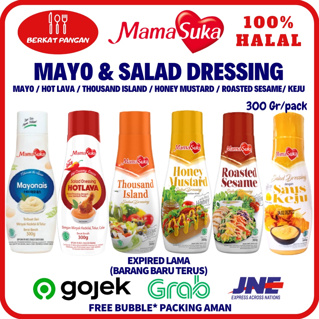 

MamaSuka Mayonais/ Hot Lava/ Thousand Island/ Honey Mustard / Mayo Keju / Saus Keju 300 gr