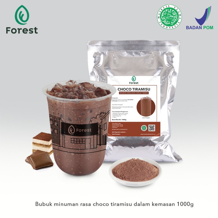 

DISKON - (BISA COD) Bubuk Minuman CHOCO TIRAMISU Powder - FOREST Bubble Drink - POWDR+BUBLEWRAP