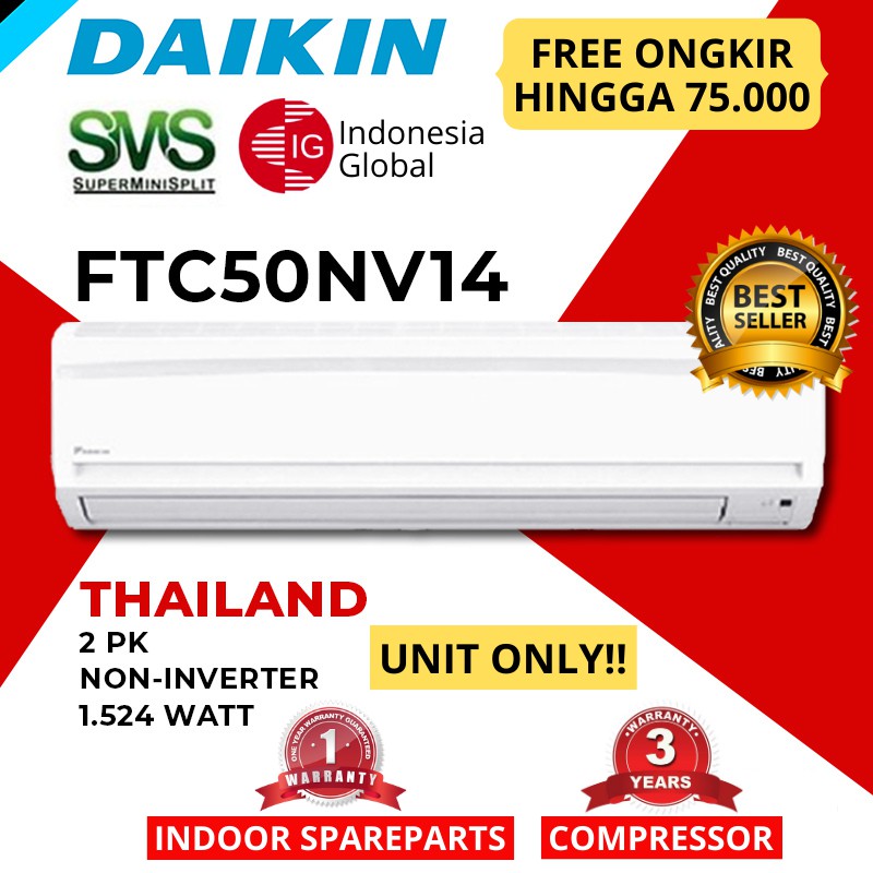 AC DAIKIN 2 PK FTC50NV14 THAILAND