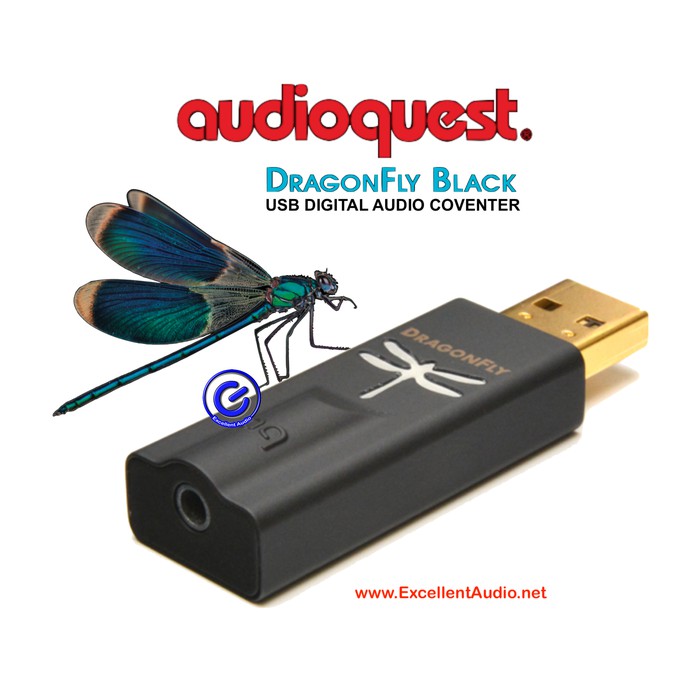 Audioquest Dragonfly black V1.5 plug in USB DAC headphone amplifier