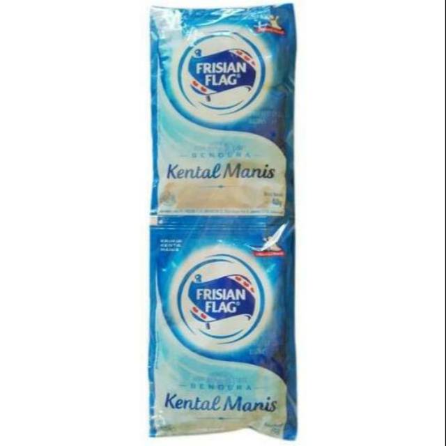 

Susu kental manis bendera fisian flag sashet renceng 40gr×6pc