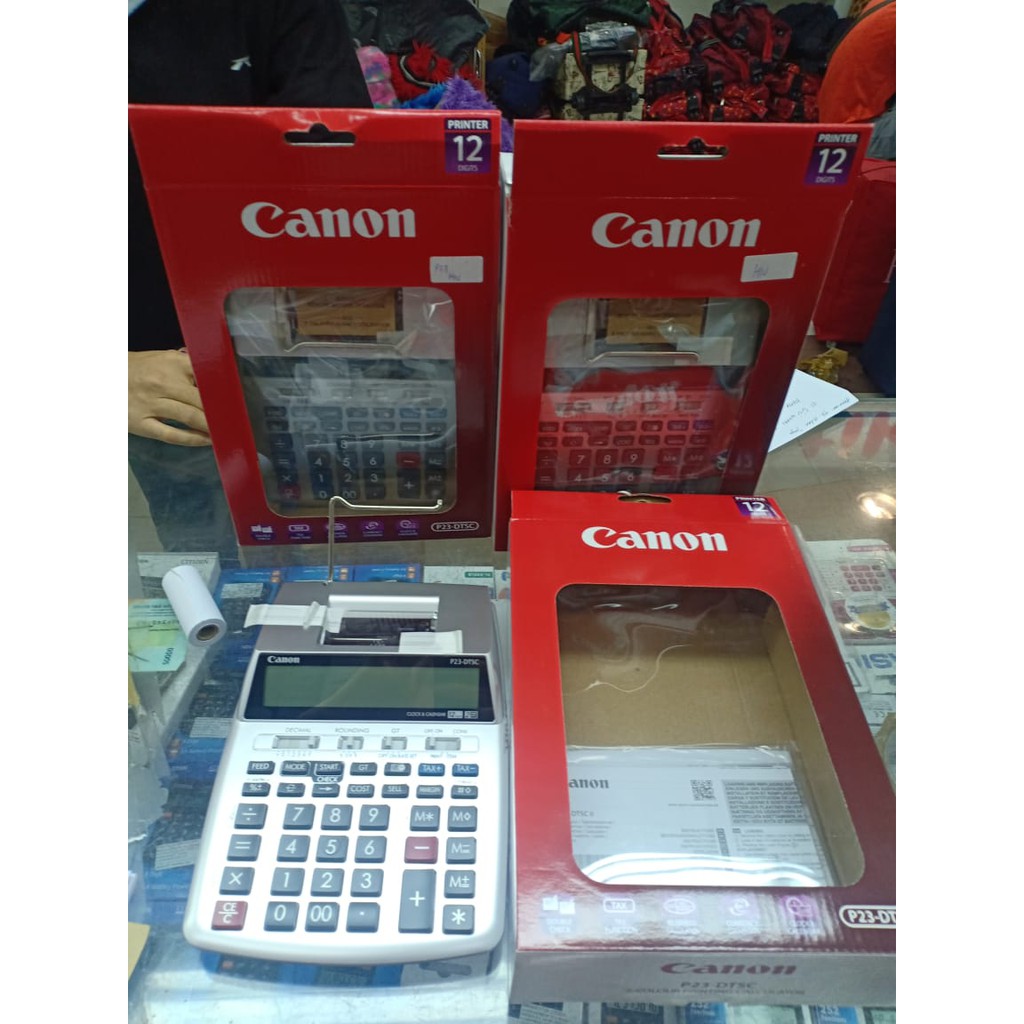 

SIS Canon Printing Calculator P23-DTSC - Kalkulator Kasir Printer Struk CANON P23-DTC Printing