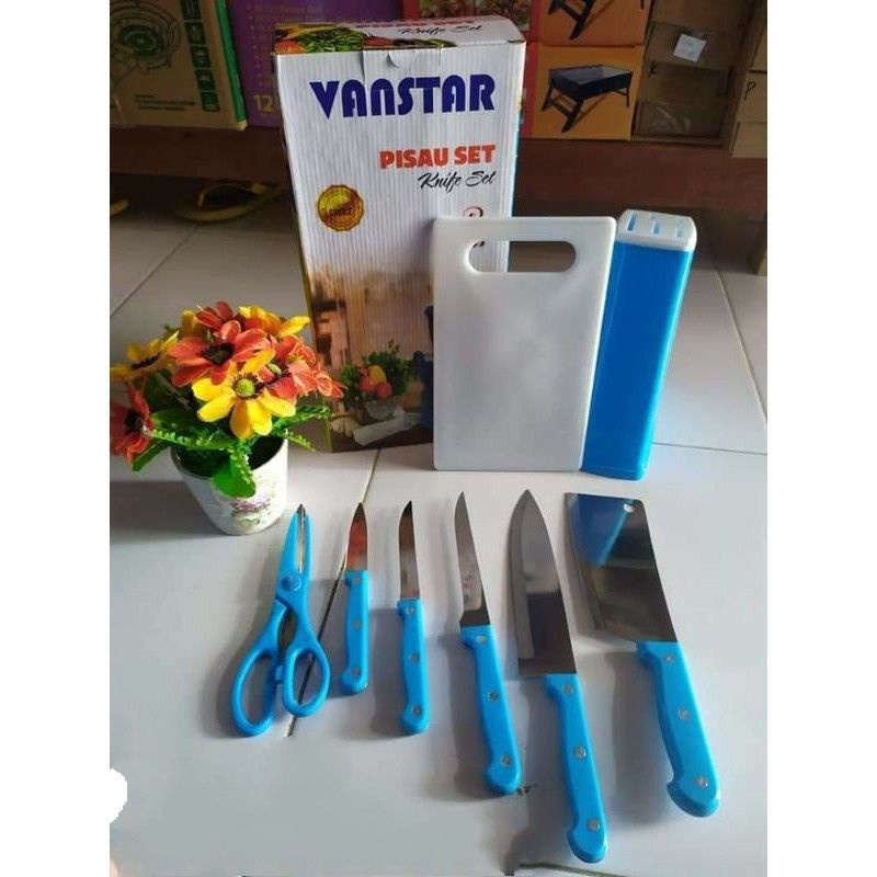 Pisau Set  , 013P , kitchen cutlery,Talenan Telenan Knife Set  Lengkap