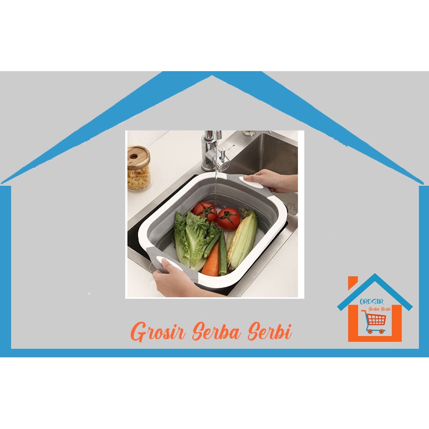 Cuci Gudang [gss] Hl0116 Alat Dapur Baskom Lipat Silicone Talenan Baskom Serbaguna Plastic Cutting Board 1g3k5x6tWQV8r9