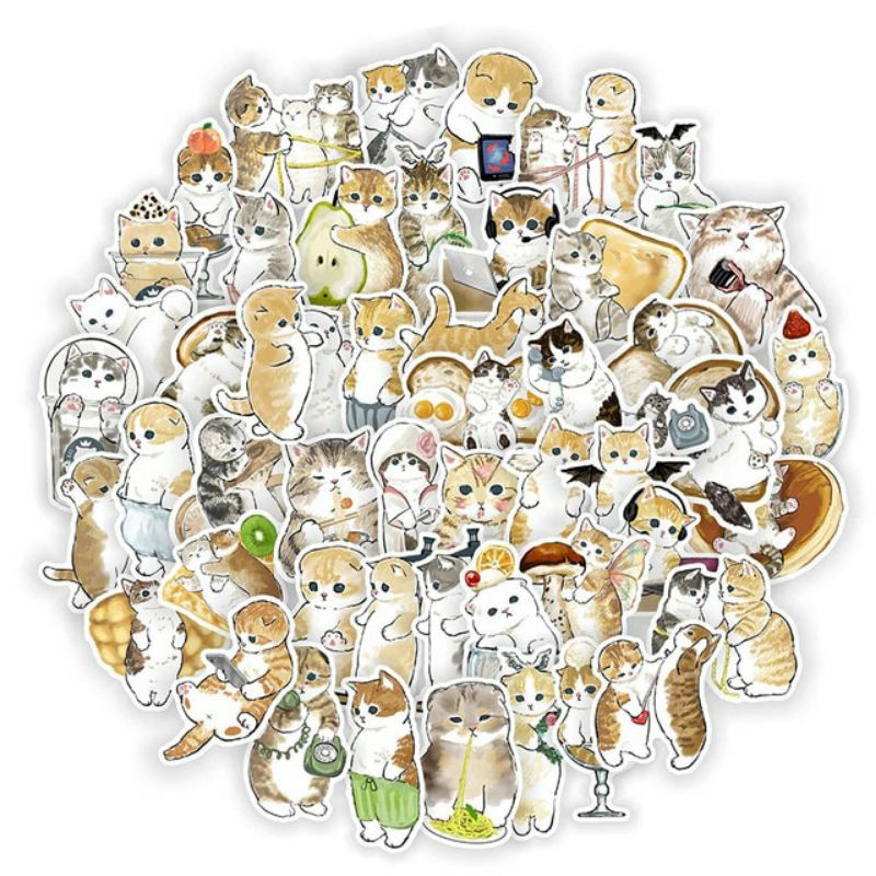 

STIKER PACK KUCING STYLE 260045- STIKER AESTHETIC KEREN IMUT LAPTOP, AKSESORIS HP, ANTI AIR, MOTIF, HELM, TUMBLER, KOPER, KULKAS