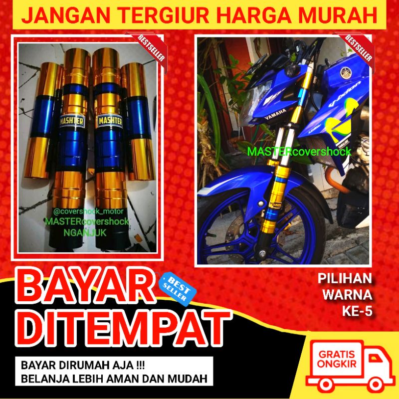 Master Cover Shock Sok Depan Vixion Cb150r Verza GL Satria Fu Scorpio Facelift Pro Fi Max Z Old New