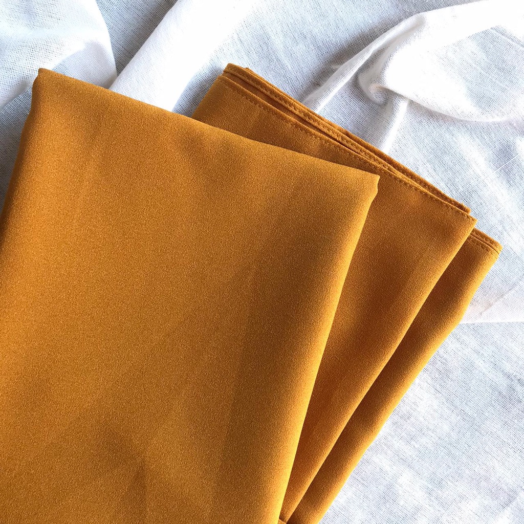 Pashmina Diamond Stretch Italiano / Pashmina Diamond / Jilbab Pashmina-Mustard